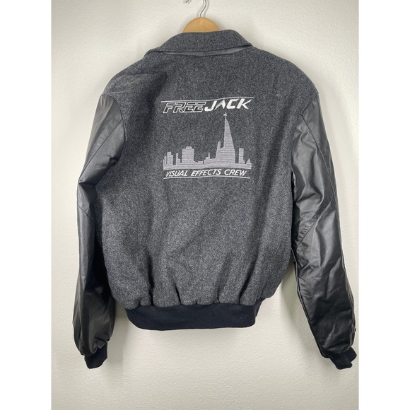 LP Designs Other - LP Designs Freejack Movie 1992 Crew Varsity Jacket Mens M Leather Wool